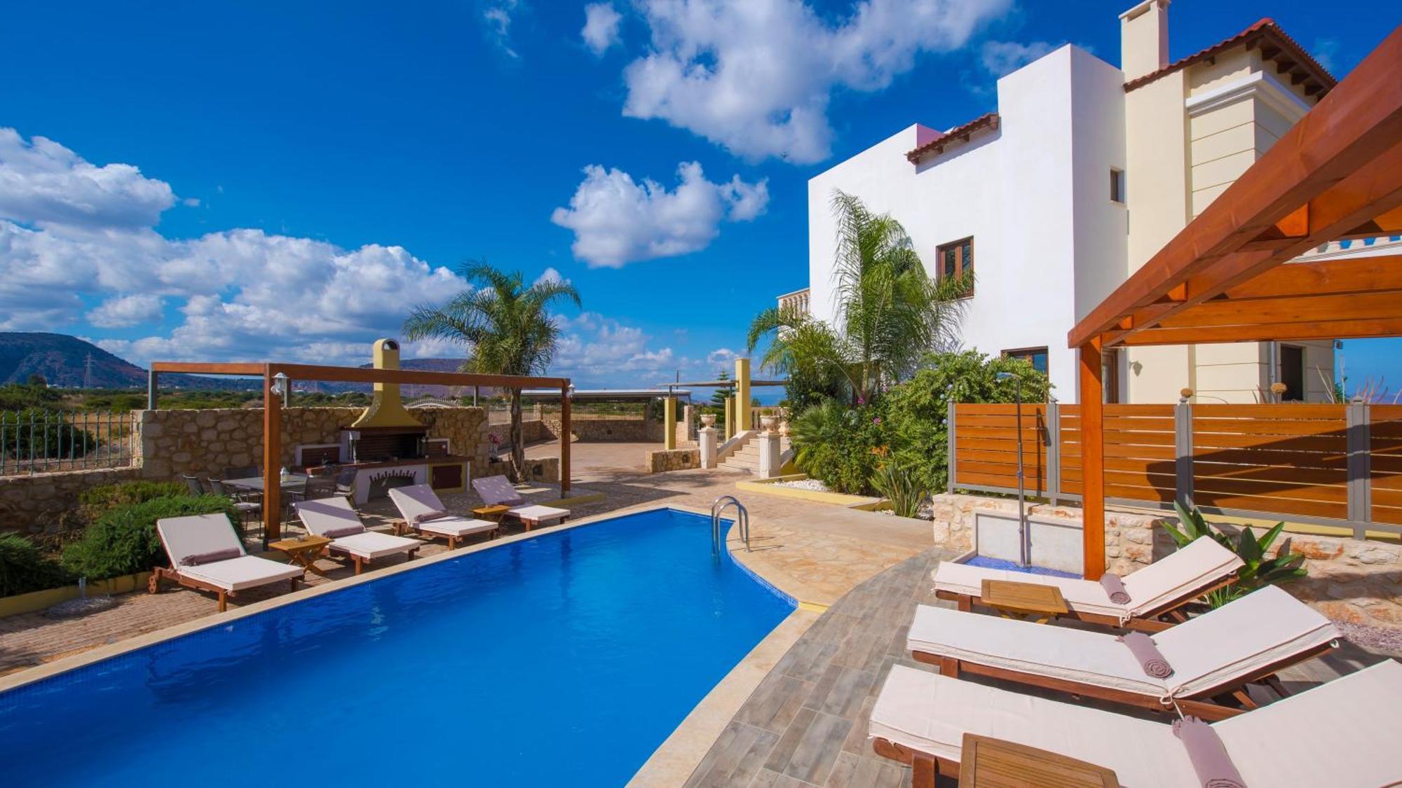 Sunshine Villa With Private Pool By Estia Limenas Chersonisou Exterior foto
