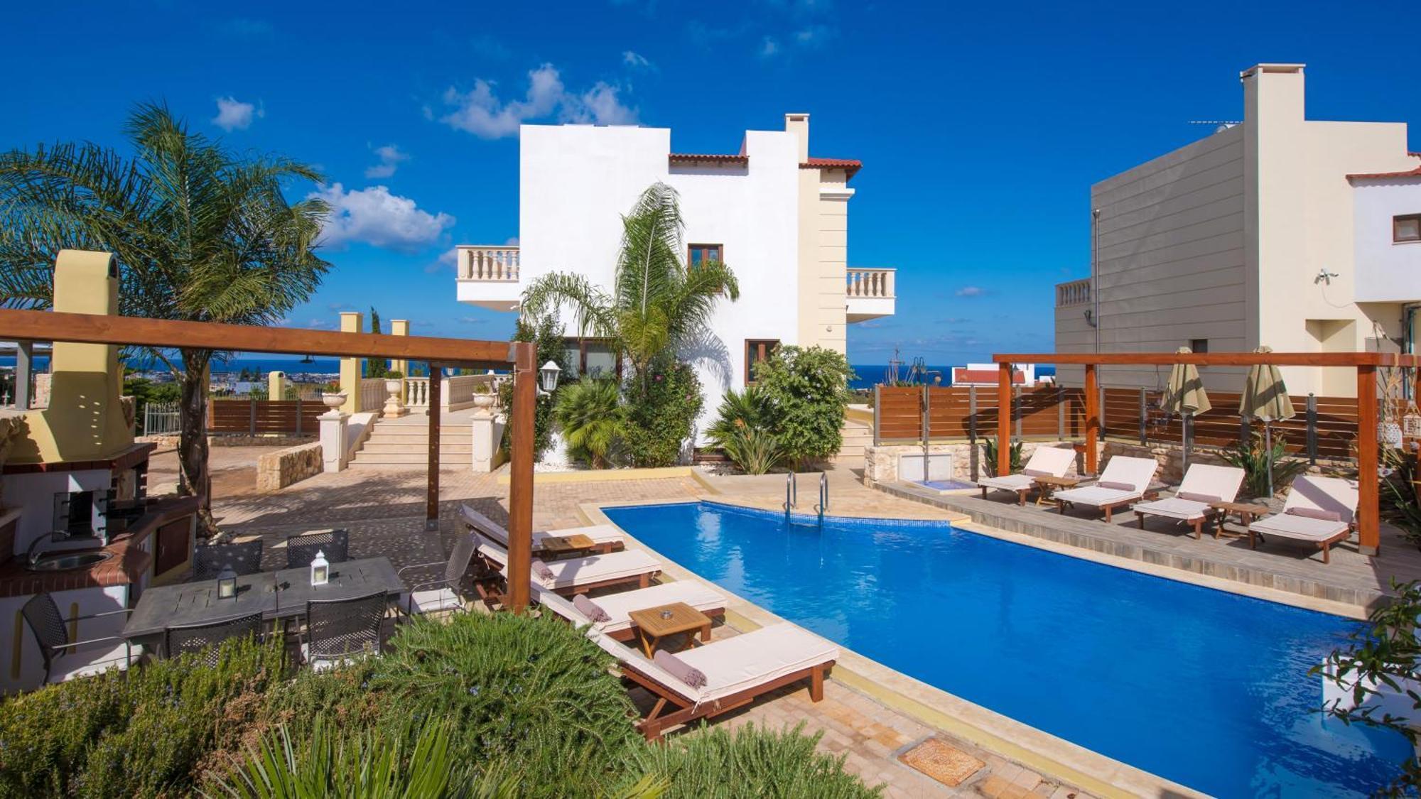 Sunshine Villa With Private Pool By Estia Limenas Chersonisou Exterior foto