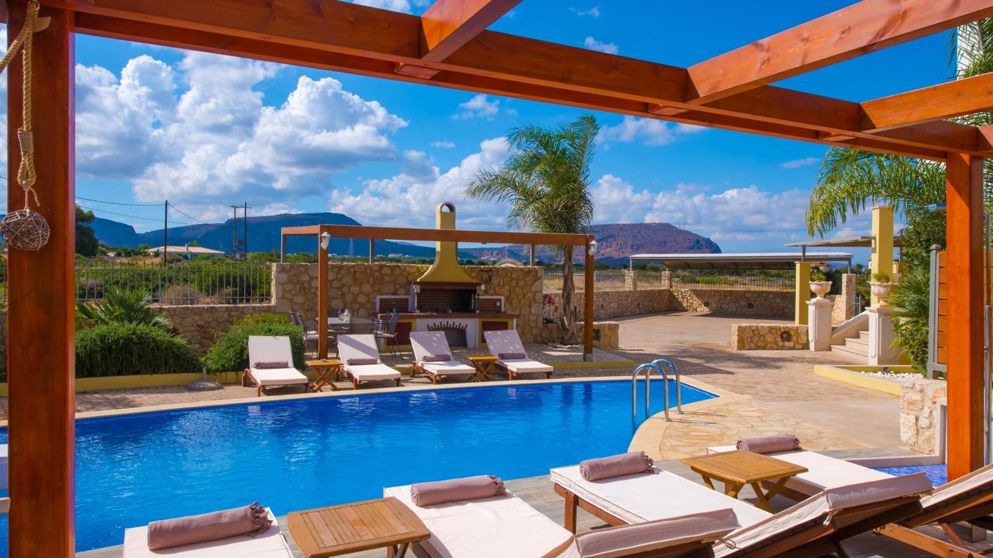 Sunshine Villa With Private Pool By Estia Limenas Chersonisou Exterior foto